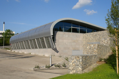 Neubau Institut mit Experimentierhalle vom Max-Planck-Institut für Dynamik und Selbstorganisation in Göttingen durch Schwieger Architekten.