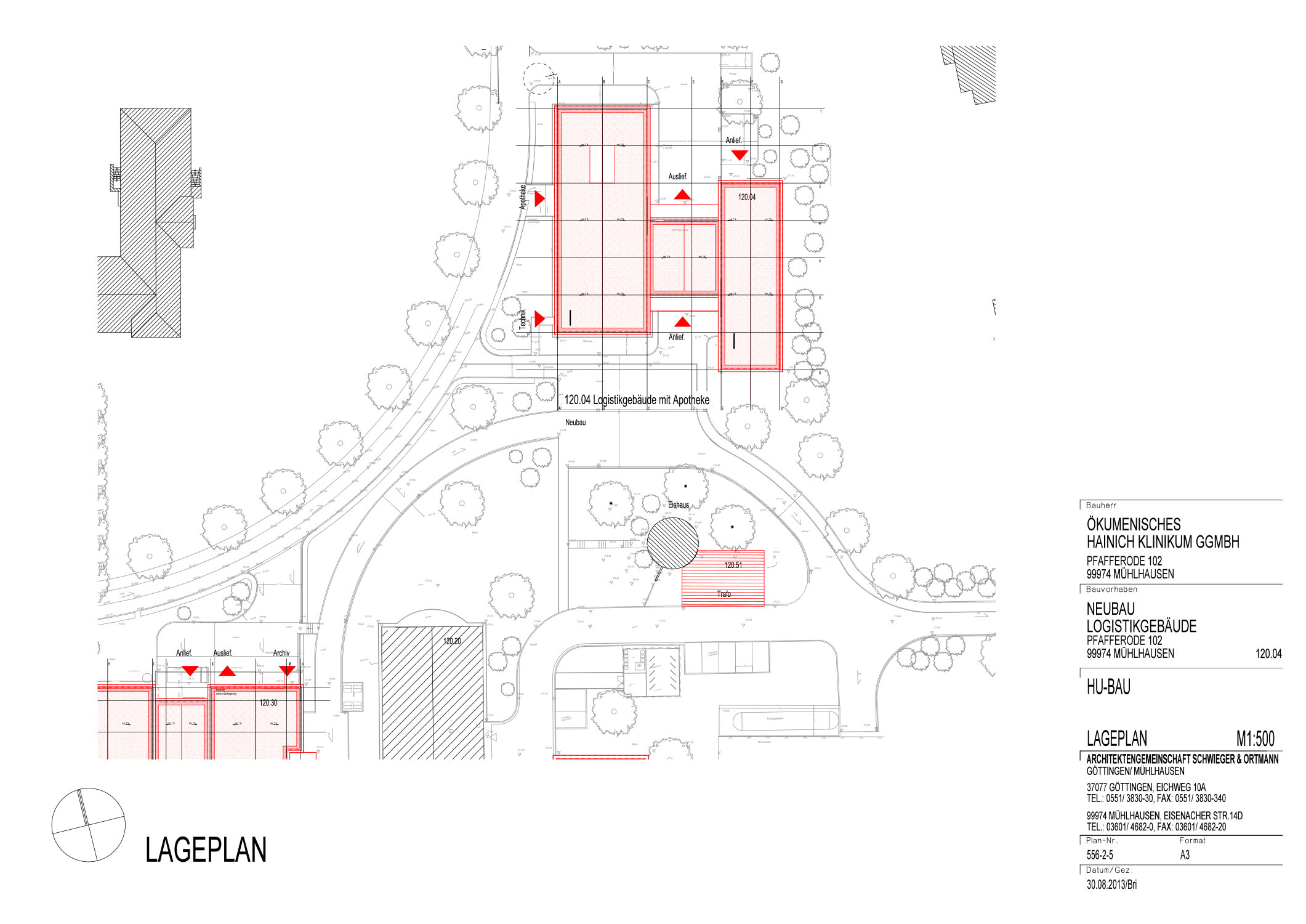 New Construction, Logistics Building with Pharmacy, Mühlhausen