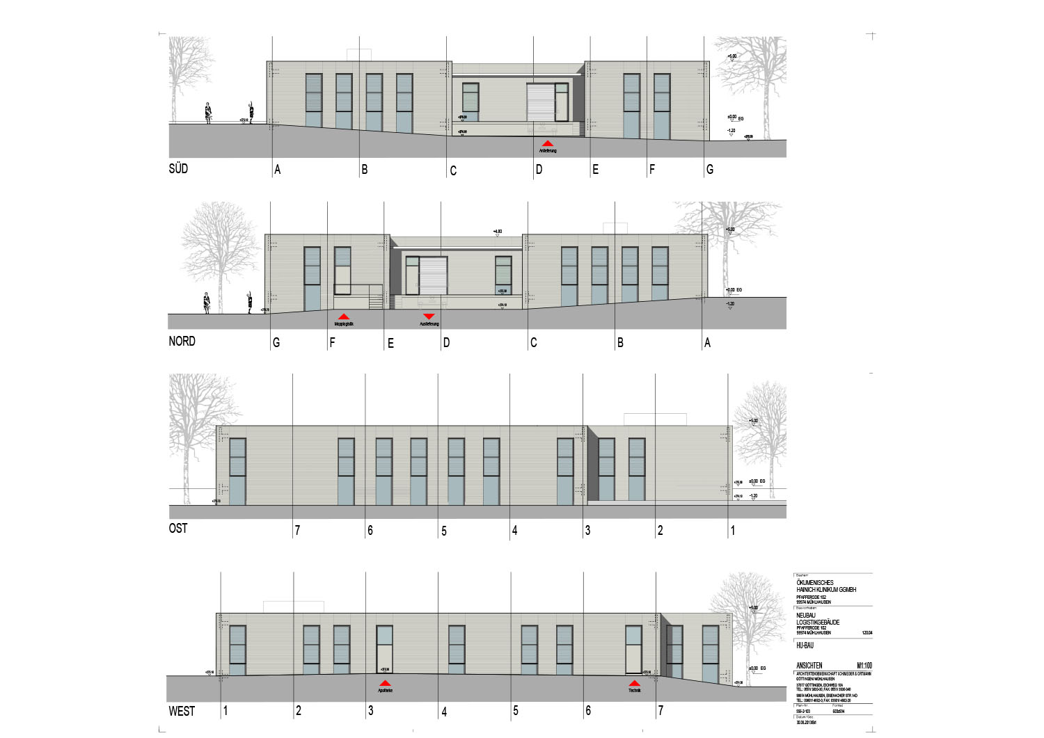 New Construction, Logistics Building with Pharmacy, Mühlhausen