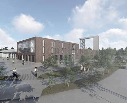 Architectural competition for the construction of a new fire brigade technical centre in Nordhausen for the Städtische Wohnungsbaugesellschaft mbH (SWG).