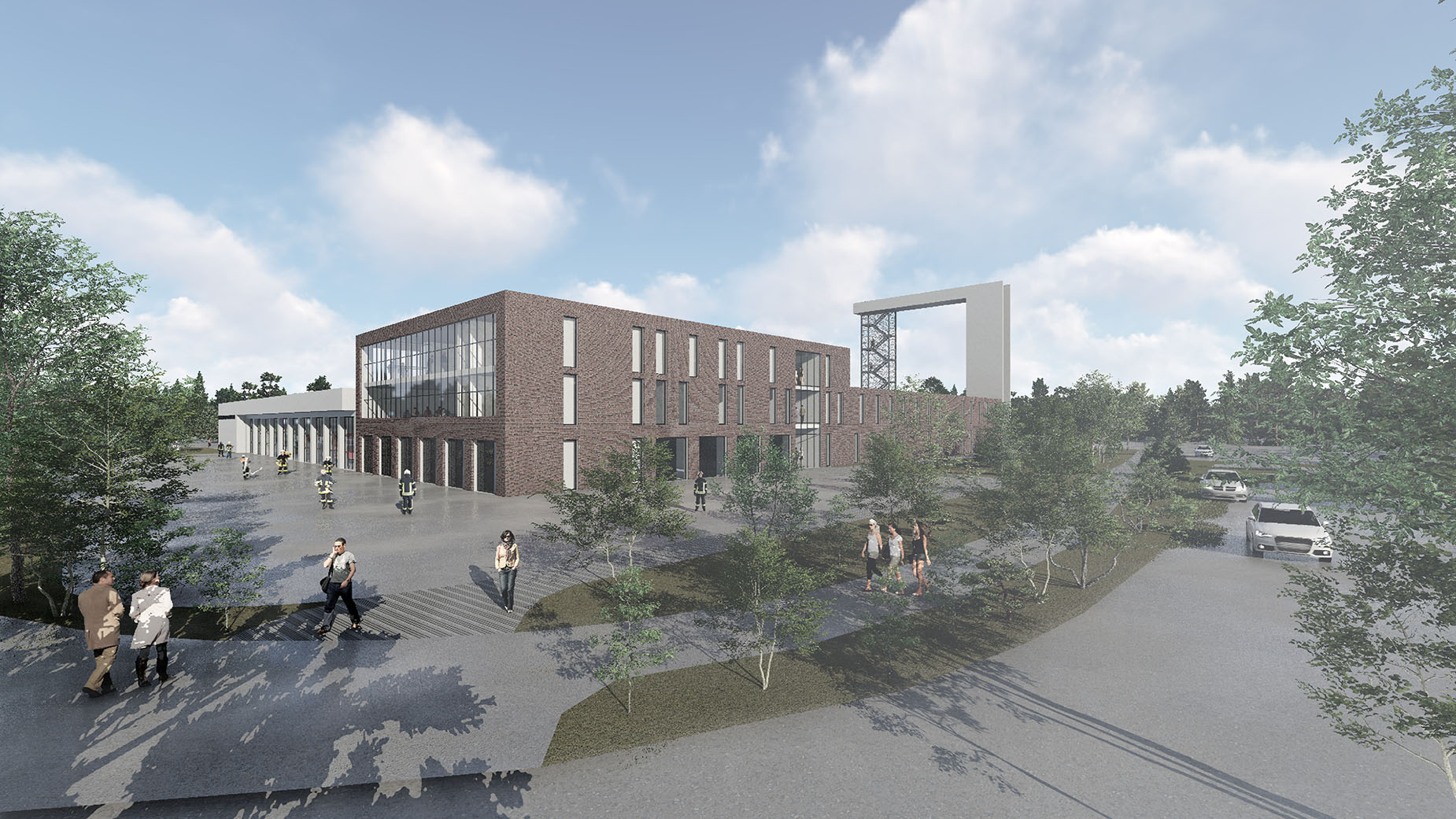 Architekturwettbewerb für den Neubau eines Feuerwehrtechnischen Zentrums in Nordhausen für die Städtische Wohnungsbaugesellschaft mbH (SWG).