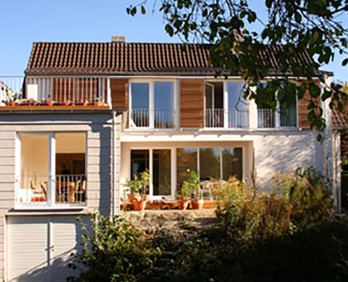 Conversion and refurbishment of a residential building in Göttingen to extend living space by Schwieger Architects.